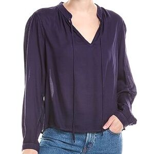 Bella Dahl Deep Blue Blouse